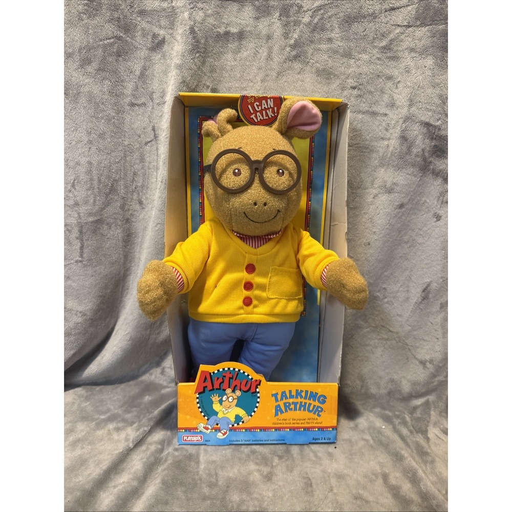 Vintage 1997 Talking (7 Phrases) Arthur PlaySkool 16" Plush. In Box!